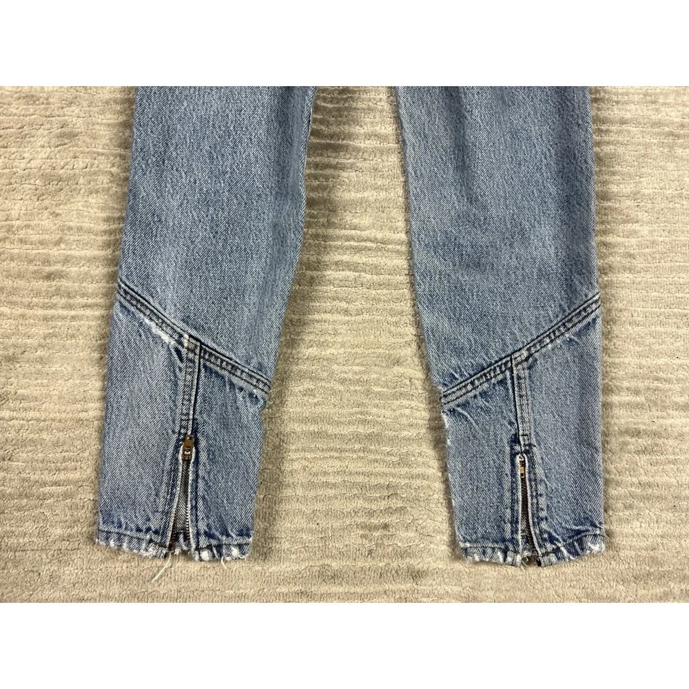 Lee‎ Riders Jeans Boys Size 12 Reg Blue Straight Vintage Denim Distressed